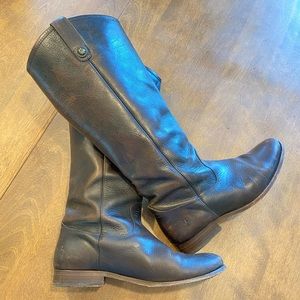 Frye Melissa Button extended calf boots size 9